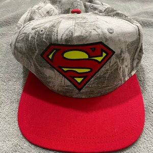 DC Comics Superman Comic Camouflage Youth Snapback Baseball Cap. OSFM